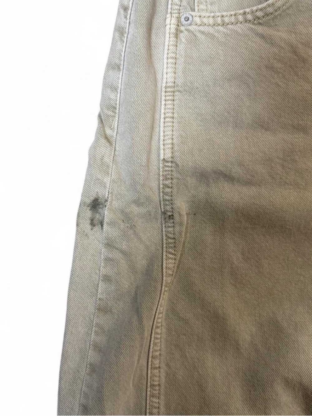 We The Free Mid Rise Barrel Leg Cargo Pants in Khaki Women’s Size 24 - Picture 6 of 6